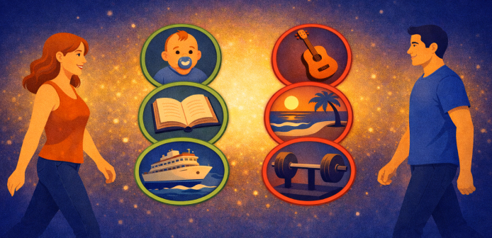 Обложка статьи: совместимость по ценностям vs общие интересы